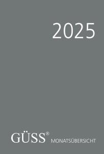 2025 Güss Monatsübersicht geheftet DIN A5
