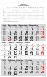 2025 Güss 3-Monatskalender 49x30cm