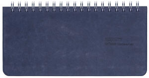 2026 GÜSS Tisch/-Taschenkalender mit Wire-O.-Bindung, Einband Tucson blau