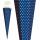 Roth Basteltüte, Ultramarinblau - weiße Sterne, 85 cm, eckig