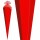 Roth Basteltüte, rot, 85 cm, eckig, Rot(h)-Spitze, Tüllverschluss