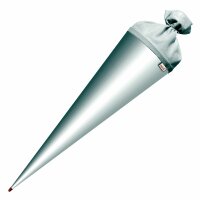 Roth Basteltüte, weiß, 70 cm, rund, Rot(h)-Spitze, Filzverschluss