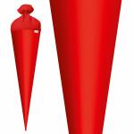 Roth Basteltüte, rot, 70 cm, rund, Rot(h)-Spitze, Filzverschluss