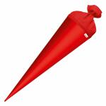 Roth Basteltüte, rot, 70 cm, rund, Rot(h)-Spitze, Filzverschluss
