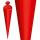 Roth Basteltüte, rot, 70 cm, rund, Rot(h)-Spitze, Filzverschluss