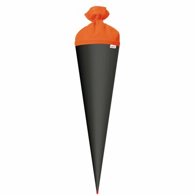 Roth Basteltüte, schwarz, 70 cm, rund, Rot(h)-Spitze, Filzverschluss