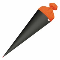 Roth Basteltüte, schwarz, 70 cm, rund, Rot(h)-Spitze, Filzverschluss