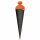 Roth Basteltüte, schwarz, 70 cm, rund, Rot(h)-Spitze, Filzverschluss