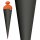 Roth Basteltüte, schwarz, 70 cm, rund, Rot(h)-Spitze, Filzverschluss