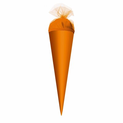 Roth Basteltüte, orange, 50 cm, rund, Tüllverschluss