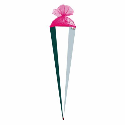 Roth Basteltüte weiß, Verschluss pink, 85 cm, eckig, Rot(h)-Spitze
