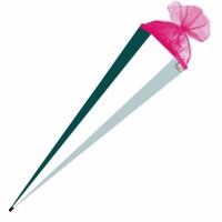 Roth Basteltüte weiß, Verschluss pink, 85 cm, eckig, Rot(h)-Spitze