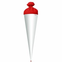Roth Basteltüte weiß, Verschluss rot, 70 cm,...