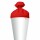 Roth Basteltüte weiß, Verschluss rot, 70 cm, rund, Rot(h)-Spitze