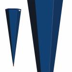 Roth Rohling, ultramarinblau, 85 cm, eckig, Rot(h)-Spitze