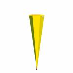 Roth Rohling, gelb, 85 cm, eckig, Rot(h)-Spitze, ohne...
