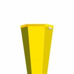 Roth Rohling, gelb, 85 cm, eckig, Rot(h)-Spitze, ohne Verschluss