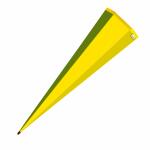 Roth Rohling, gelb, 85 cm, eckig, Rot(h)-Spitze, ohne Verschluss