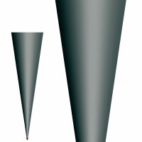 Roth Rohling grau, ohne Verschluss, 70 cm, rund, Rot(h)-Spitze