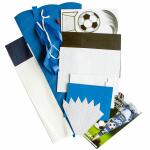 Roth Schultüten-Bastelset mit Moosgummiteilen, Soccer - Bastelset blau