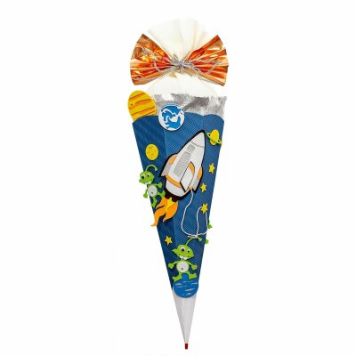 Roth Schultüten-Bastelset mit Moosgummiteilen, Space-Bastelset, 68 cm
