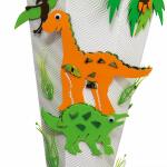 Roth Schultüten-Bastelset mit Moosgummiteilen, Dino - Bastelset