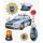 Roth  XXL 3D-Sticker Polizei, 30x30 cm, 8 Teile