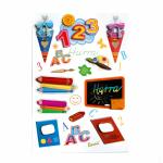 Roth  3D-Sticker Schule, 12x16 cm, 13 Teile
