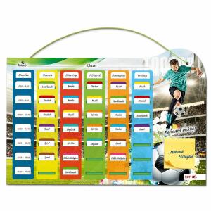 Roth Stundenplan im A3 Format mit Klipp&Klar Tagesfarben, Klebenotizen