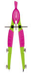 Aristo TopLine Schnellverstellzirkel grün/ pink, 2...
