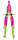 Aristo TopLine Schnellverstellzirkel grün/ pink, 2 Gelenke und Minen