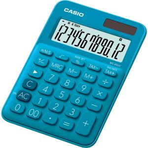 Casio Kleinrechner MS20UC blau, 12 Stellen