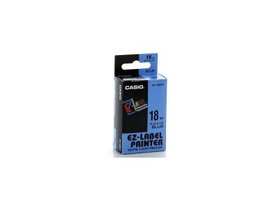 Casio Farbband XR18WEB blau auf weiß