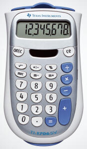 Texas Instruments Taschenrechner TI-1706 SV silber, 8-stellig