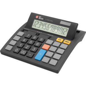 bandermann Tischrechner J 1200 Solar schwarz, Display beweglich