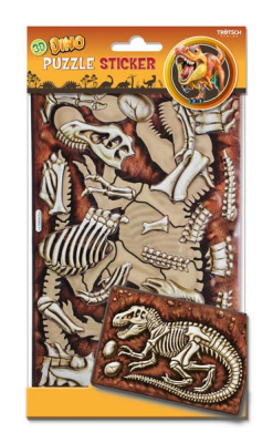Puzzlesticker Dino Tyrannosaur 14,5 x 25 x 0,5 cm,