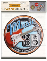 Trötsch Wanddeko Retro Music 30 x 38 cm