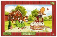 Trötsch Rahmenpuzzle Pettersson/Findus 19 x 30 cm,...