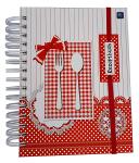 Dickes Rezeptbuch mit Hardcover Deckel Motiv: BesteckA5