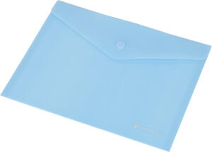 Dokumentenhülle A5 Druckknopf pastellblau