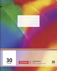 BRUNNEN Schulheft Quart Lineatur 30 40 Blatt