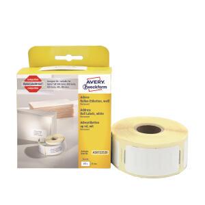 Zweckform Adressetiketten 25x54mm weiß AS0722520 500ST perman.