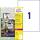 Zweckform L4775-100 Folienetiketten - 210 x 297 mm, weiß, 100 Etiketten, permanent, wetterfest