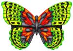 Elliot Drachen X-Kites Mini Mylar Schmetterling grün