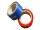 Elliot Spinnakerklebeband 5 cm breit 10 m rot