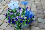 Elliot Lichtzauber Blume 4 cm blau mit 20 cm Stab