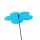 Elliot Lichtzauber Blume 4 cm blau mit 20 cm Stab