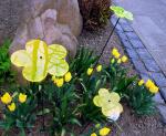 Elliot Lichtzauber Blume 4 cm gelb mit 20 cm Stab