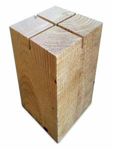 Elliot Lichtzauber Holzsockel B/T/H 6x6x10cm f 3D-Tulpe 12cm