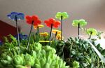 Elliot Lichtzauber Blume 6 cm grün mit 25 cm Stab